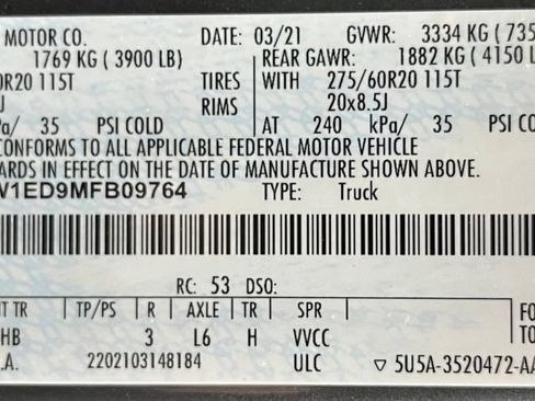 Used 2021 Ford F150 Lariat w/ Equipment Group 502A High AWD/4WD image 63
