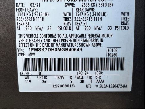 Used 2021 Ford Explorer XLT RWD image 19