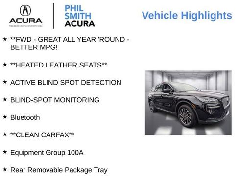 Used 2020 Lincoln Corsair FWD w/ Rear Removable Package Tray image 4