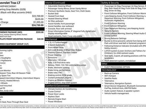 Used 2025 Chevrolet Trax LT w/ LT Convenience Package FWD image 41