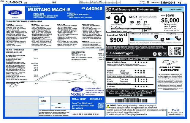 New 2025 Ford Mustang Mach-E GT w/ Bronze Appearance Package AWD/4WD image 4