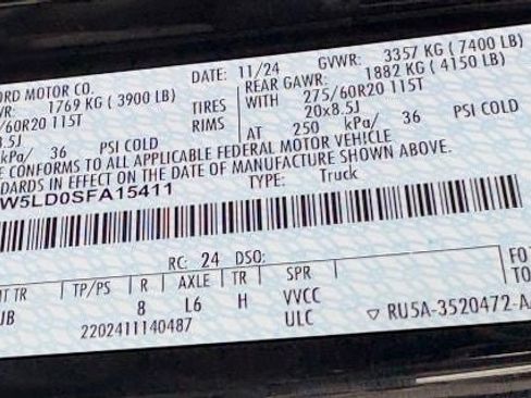 New 2025 Ford F150 Lariat w/ Equipment Group 502A High image 30