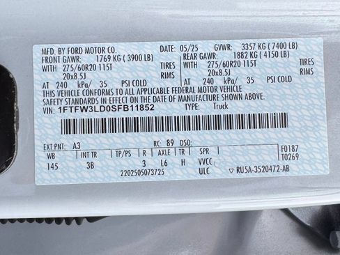 Certified 2025 Ford F150 XLT w/ Equipment Group 303A High AWD/4WD image 61