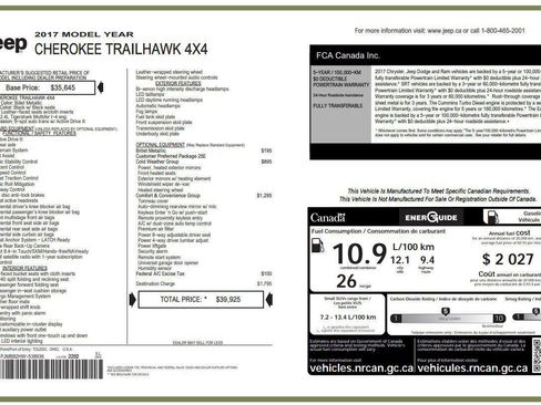 Used 2017 Jeep Cherokee Trailhawk w/ Comfort & Convenience Group image 4