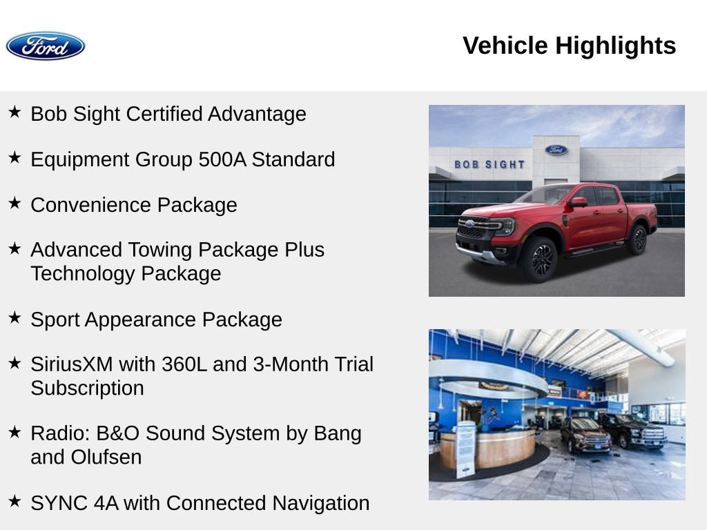New 2026 Ford Ranger Lariat w/ FX4 Off-Road Package AWD/4WD image 2