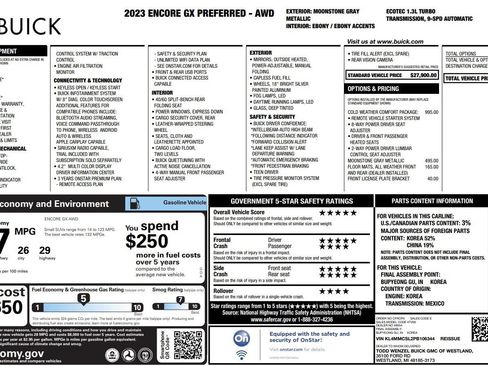 Used 2023 Buick Encore GX Preferred w/ Cold Weather Comfort Package AWD/4WD image 38