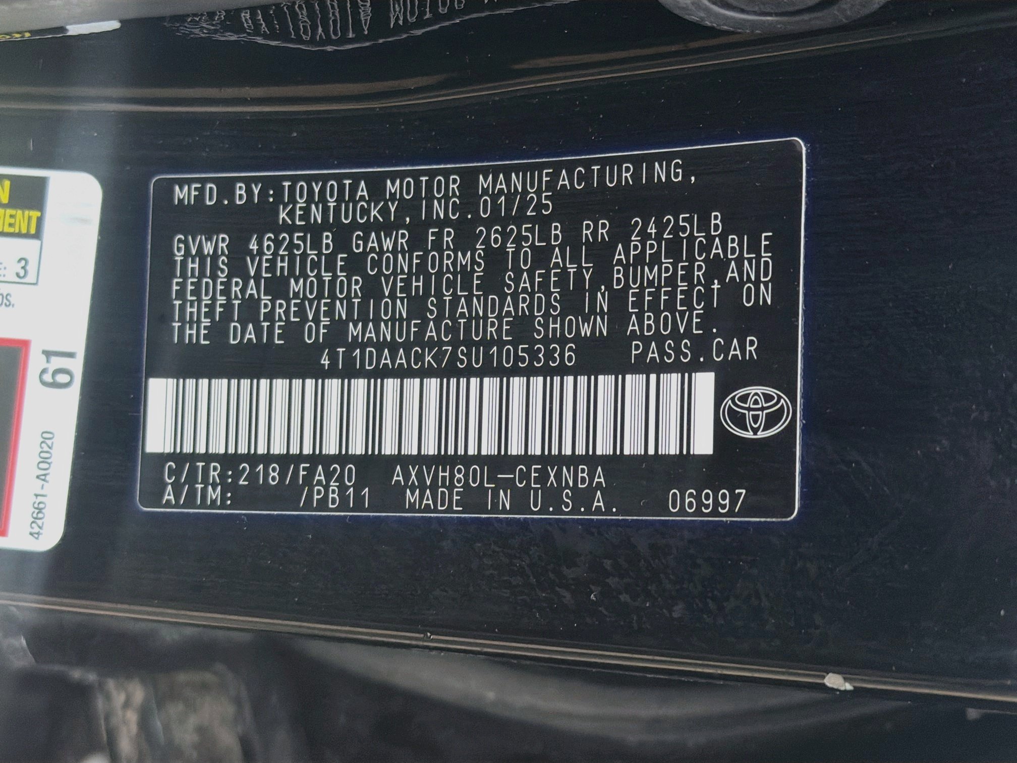 Used 2025 Toyota Camry LE FWD image 12