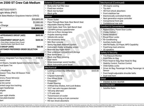 Used 2012 RAM 2500 ST w/ Chrome Appearance Group AWD/4WD image 2