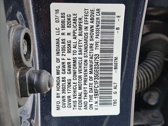 Used 2016 Honda Civic EX-T image 17