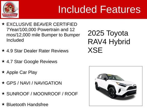 Used 2025 Toyota RAV4 XSE w/ Advanced Technology Package image 4