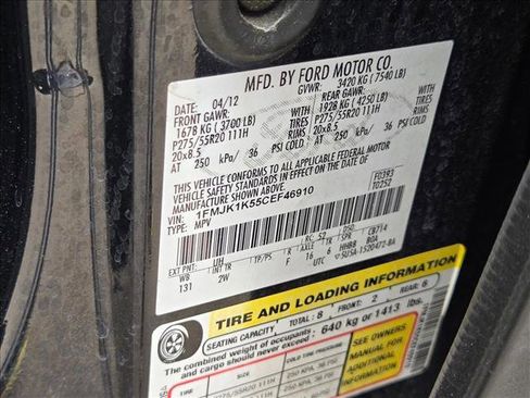 Used 2012 Ford Expedition EL Limited RWD image 19