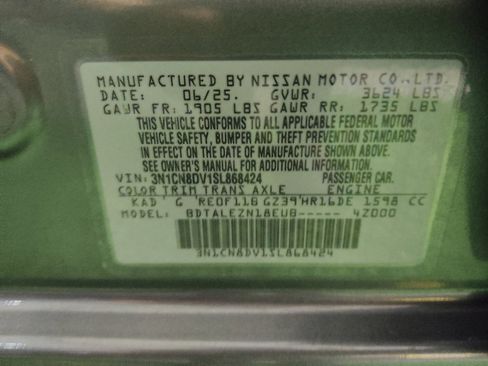 Used 2025 Nissan Versa S w/ Trunk Package FWD image 33