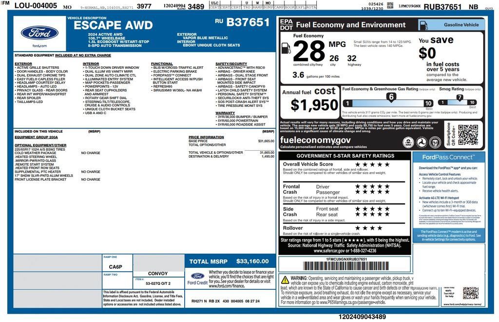 Used 2024 Ford Escape Active AWD/4WD image 20