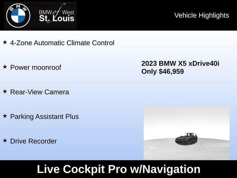 Used 2023 BMW X5 xDrive40i w/ Climate Comfort Package image 40