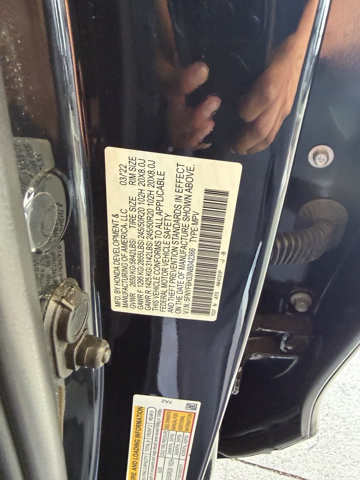 Used 2022 Honda Pilot Sport image 18