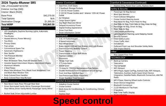 Used 2026 Toyota 4Runner SR5 RWD image 54