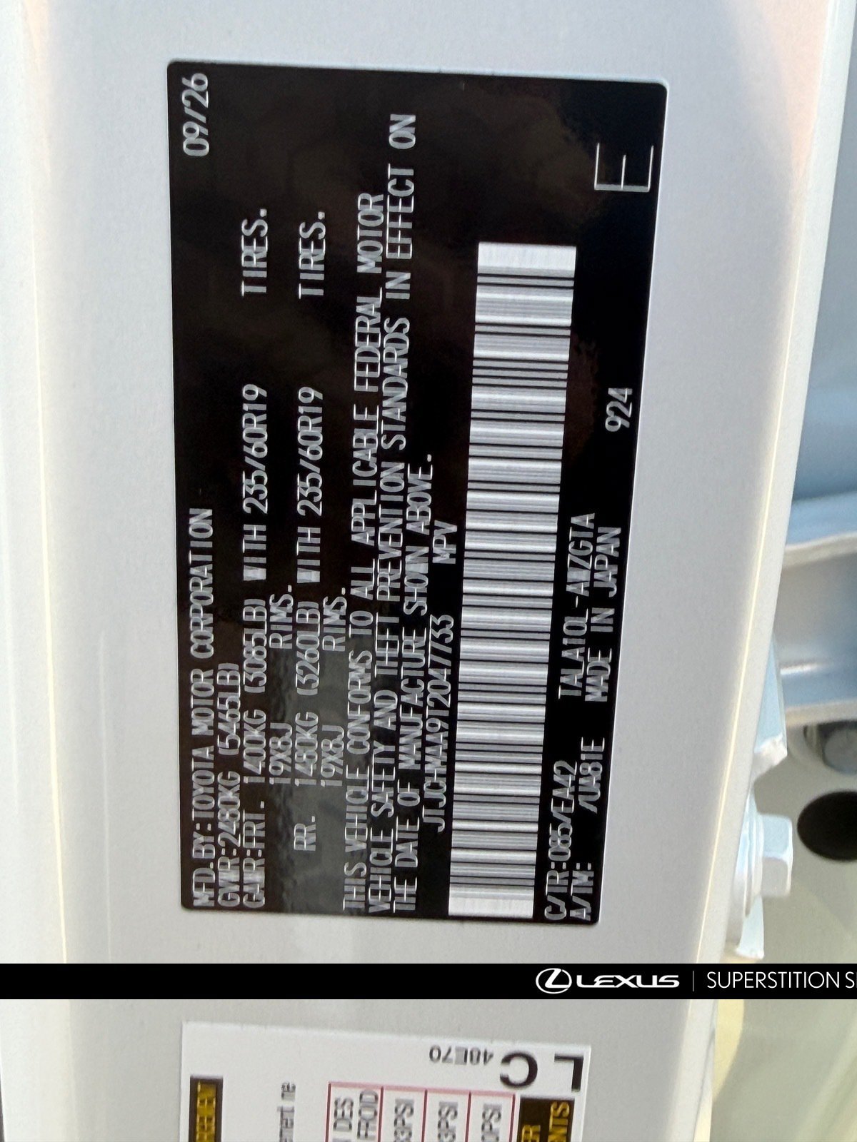New 2026 Lexus RX 350 Premium FWD image 28