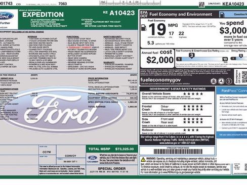 Used 2019 Ford Expedition Limited w/ Special Edition Package image 36