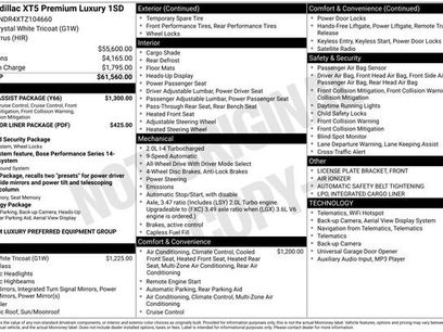 New 2026 Cadillac XT5 Premium Luxury w/ Driver Assist Package