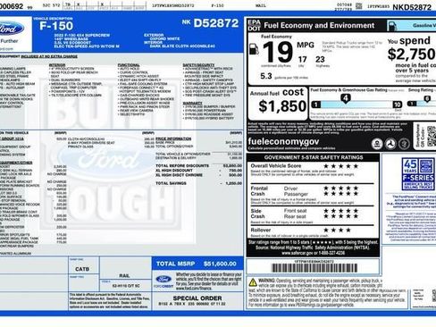 Used 2022 Ford F150 XL w/ Trailer Tow Package AWD/4WD image 63