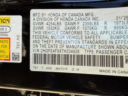 New 2026 Honda Civic Sport image 17