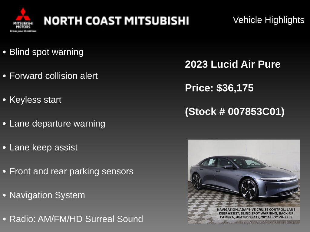 Used 2023 Lucid Air Pure AWD/4WD image 2