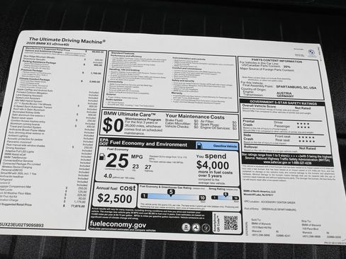 Used 2026 BMW X5 xDrive40i w/ Climate Comfort Package image 39