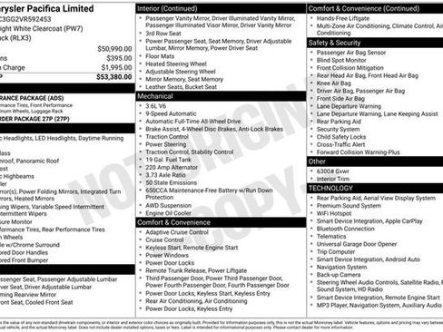 New 2027 Chrysler Pacifica Limited AWD/4WD image 3