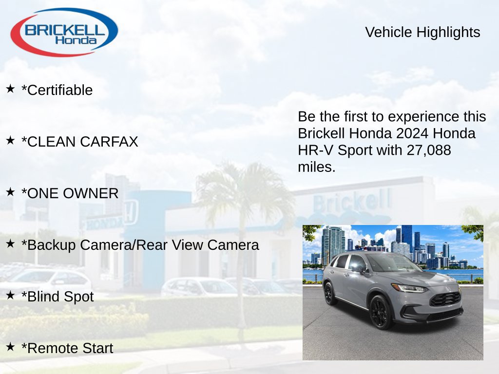 Used 2024 Honda HR-V Sport image 9