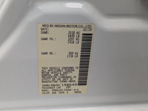 Used 2019 Nissan Altima 2.5 SV AWD/4WD image 12