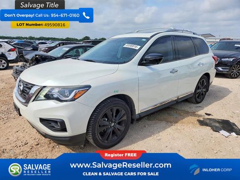 Used 2017 Nissan Pathfinder Platinum w/ Midnight Edition Package image 1