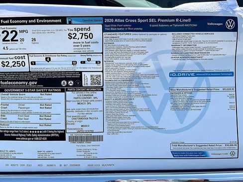 New 2026 Volkswagen Atlas Cross Sport SEL Premium R-Line image 19