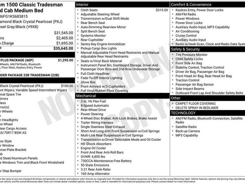 Used 2019 RAM 1500 Tradesman w/ Chrome Plus Package RWD image 5