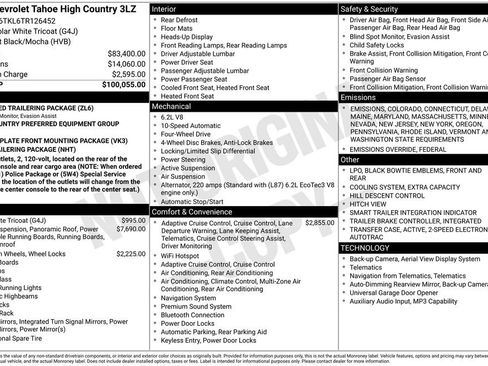 New 2026 Chevrolet Tahoe High Country image 4