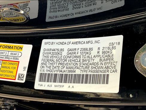 Used 2018 Honda Accord Touring image 35