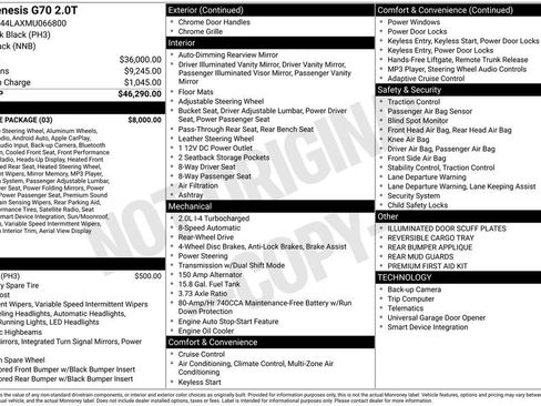 Used 2021 Genesis G70 2.0T w/ Prestige Package image 31