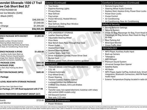 Used 2019 Chevrolet Silverado 1500 LT Trail Boss AWD/4WD image 2