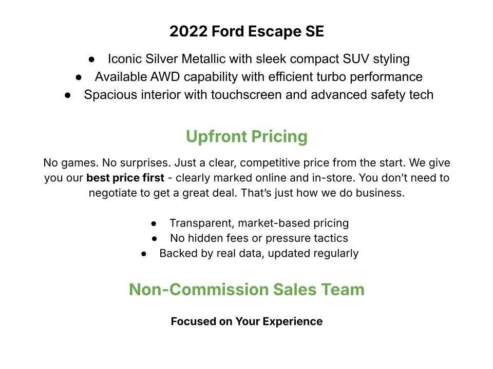 Used 2022 Ford Escape SE w/ Convenience Package AWD/4WD image 3