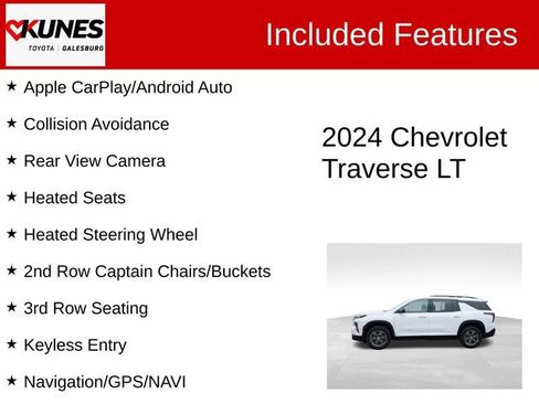 Used 2024 Chevrolet Traverse LT AWD/4WD image 2