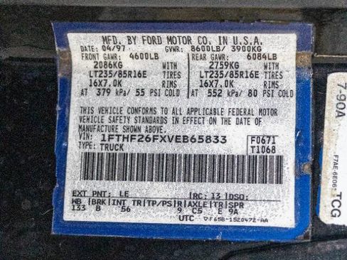 Used 1997 Ford F250 4x4 Regular Cab Heavy Duty image 16