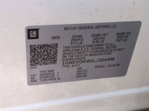 Used 2020 Chevrolet Traverse LT w/ Driver Confidence II Package image 33