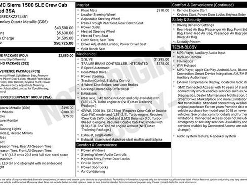 Used 2019 GMC Sierra 1500 SLE w/ SLE Value Package AWD/4WD image 3