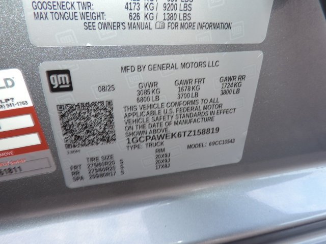 Certified 2026 Chevrolet Silverado 1500 RST w/ RST Select Package RWD image 21