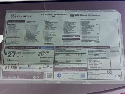 New 2026 Buick Encore GX Sport Touring w/ Advanced Technology Package AWD/4WD image 19