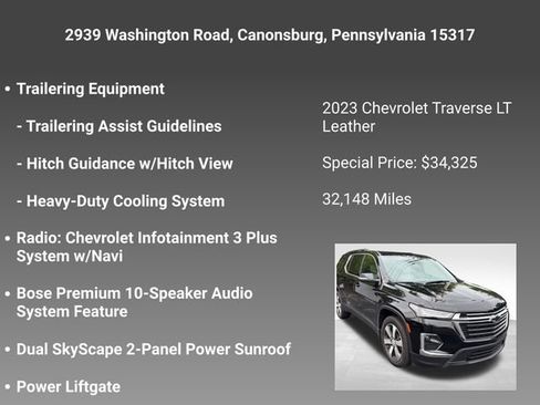 Used 2023 Chevrolet Traverse LT w/ LT Premium Package AWD/4WD image 10