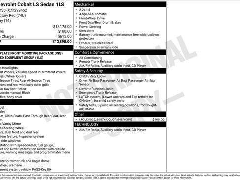 Used 2007 Chevrolet Cobalt LS image 1