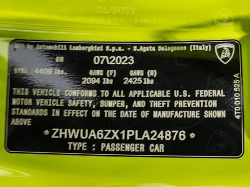 Used 2023 Lamborghini Huracan STO RWD image 80