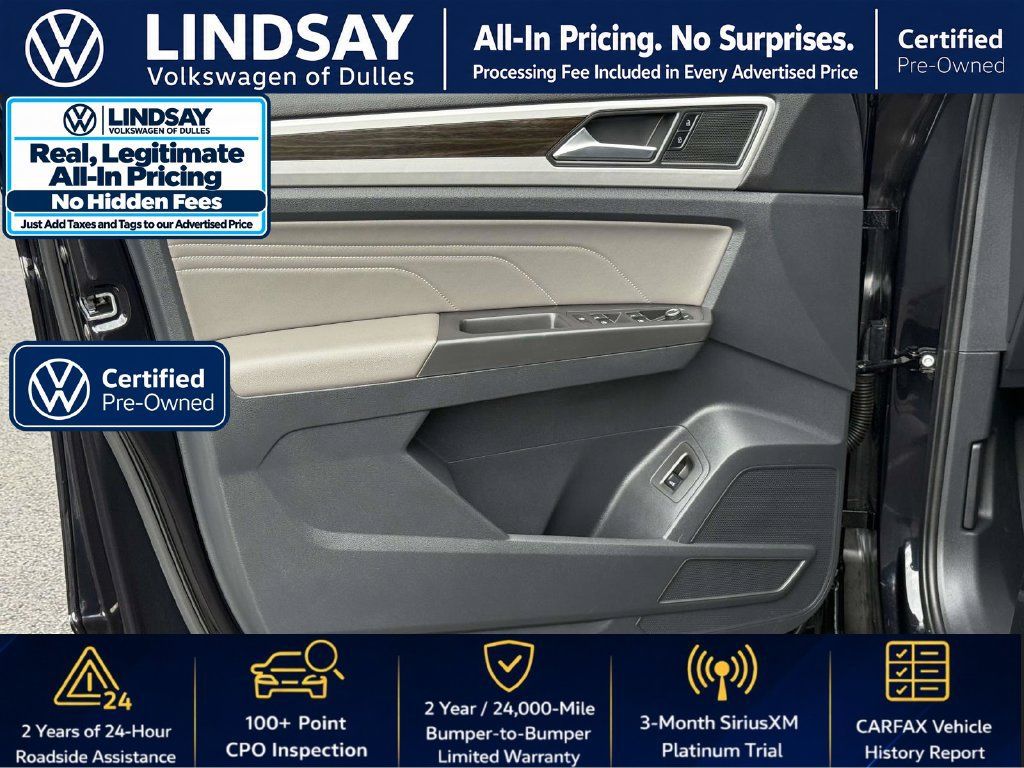 Certified 2023 Volkswagen Atlas SE w/ Panoramic Sunroof Package AWD/4WD image 10