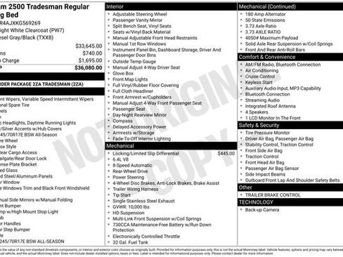 Used 2019 RAM 2500 Tradesman image 2