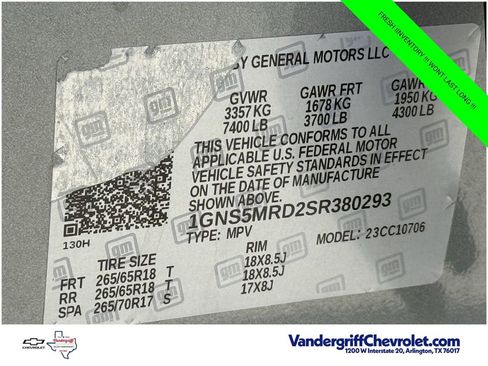 Certified 2025 Chevrolet Tahoe LS RWD image 28